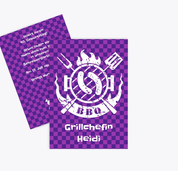 Einladungskarte BBQ