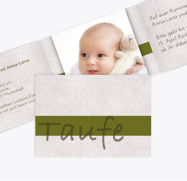 Taufkarte simply classic