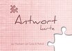 Ansicht 4 - Hochzeit Antwortkarte Puzzle