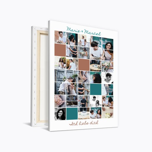 Wandbild Weihnachten "Vollflächig Kleinkariert" Weiß 400x600mm