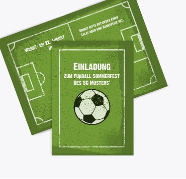 Einladung Sommerfest Fußballfeld