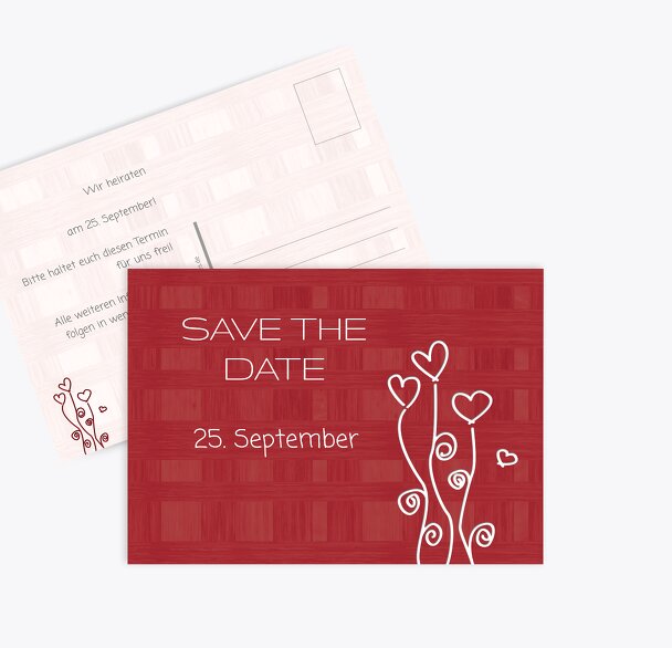 Hochzeit Save the Date Liebestraum