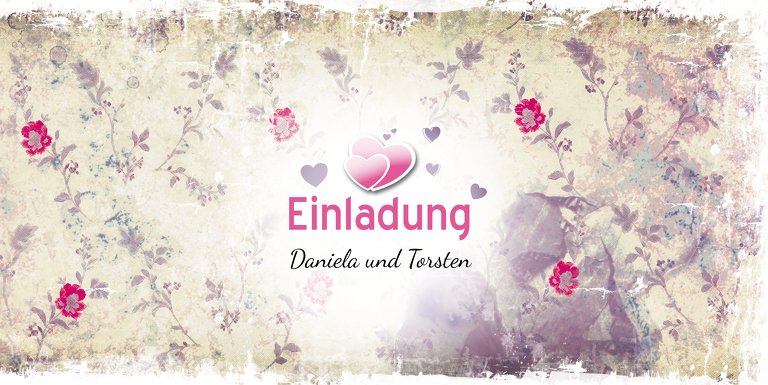 Ansicht 3 - Hochzeit Einladung Din romantische Liebe