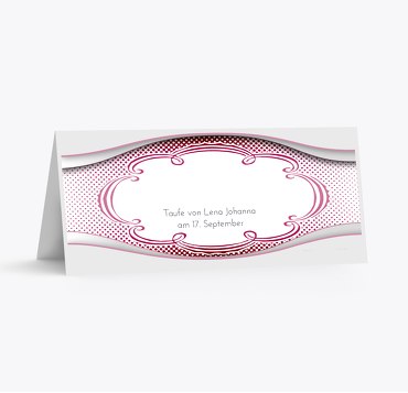 Taufe Tisch Schale & Rahmen