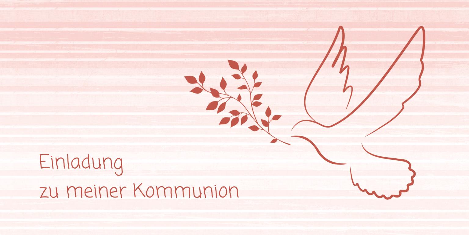 Kommunionskarte Taube 2 selbst gestalten!