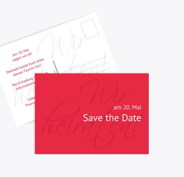 Hochzeit Save-the-Date Liebesbrief