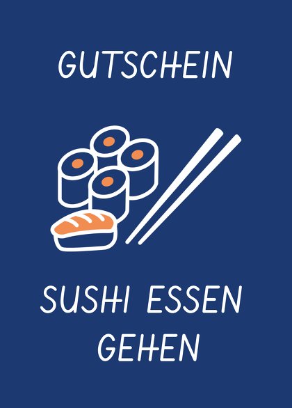 Ansicht 2 - Gutschein zum Geburtstag Sushi essen gehen