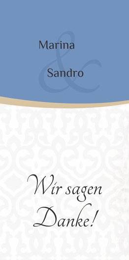 Ansicht 4 - Hochzeit Dankeskarte Unzertrennlich