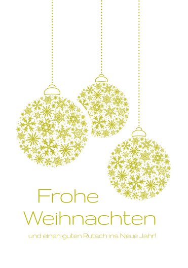 Ansicht 3 - Weihnachtsgrußkarte Foto Kugeln