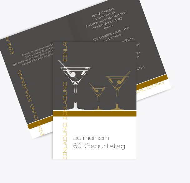 Einladungskarten Martini