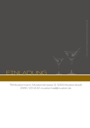 Ansicht 2 - Einladungskarten Martini