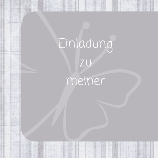 Ansicht 4 - Konfirmation Einladung Butterfly 2