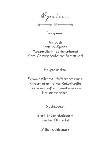 Ansicht 5 - Hochzeit Menükarte Pärchen