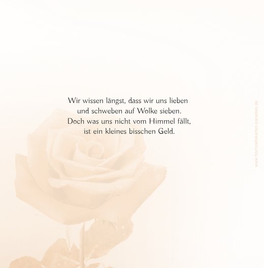 Ansicht 2 - Hochzeit Einladung Rose