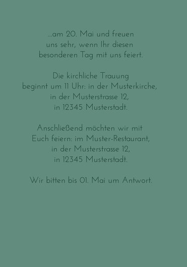 Ansicht 5 - Hochzeit Einladung Liebesbotschaft