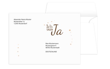 Umschlag Glitzersteinchen