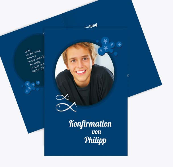 Konfirmation Einladung Star