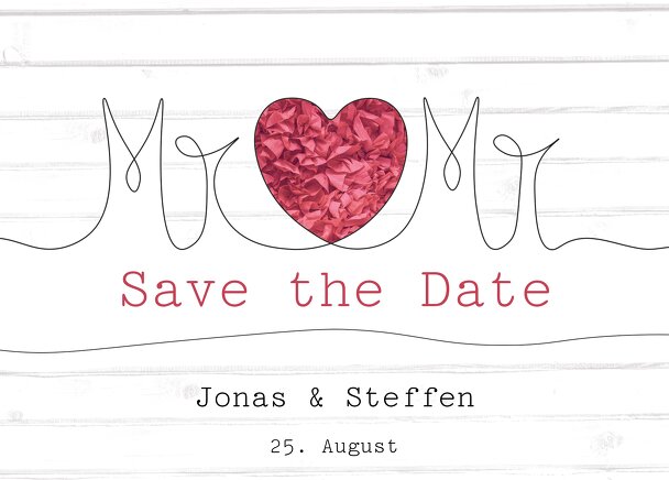 Ansicht 2 - Save-the-Date Mr&Mr