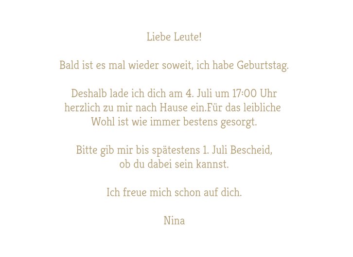 Ansicht 5 - Geburtstagseinladung Fotostrecke 30