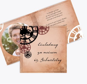 Geburtstagseinladung Foto Schöne Zeit 65
