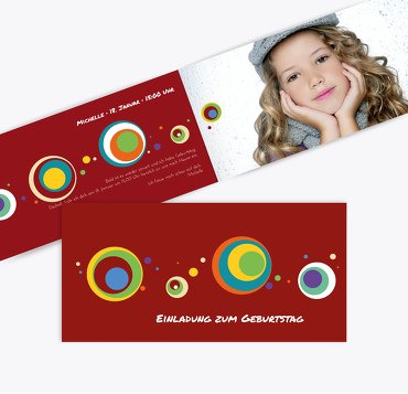 Einladung zum Geburtstag Retro Foto