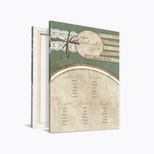 Sitzplan Vintage Lace hellgrünblau 400x600mm