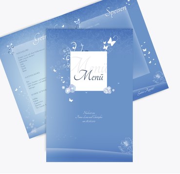 Hochzeit Menükarte Dream