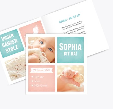 Geburtskarte Stolz