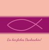 Ansicht 10 - Tauf Dankeskarte Fisch