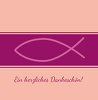 Ansicht 10 - Tauf Dankeskarte Fisch