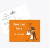 Hochzeit Save-the-Date Comic Brautpaar