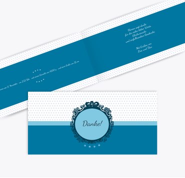 Baby Dankeskarte Sternchen