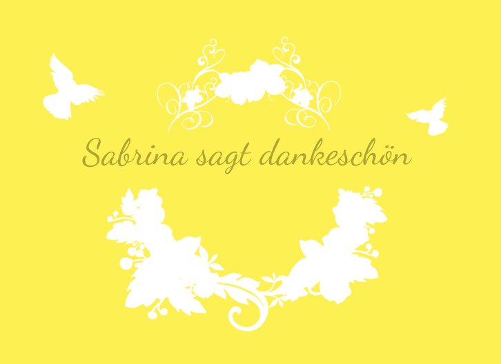 Ansicht 3 - Kommunion Dankeskarte Vogel