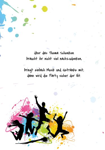 Ansicht 4 - Karte 18. Geburtstag bunte Party 18