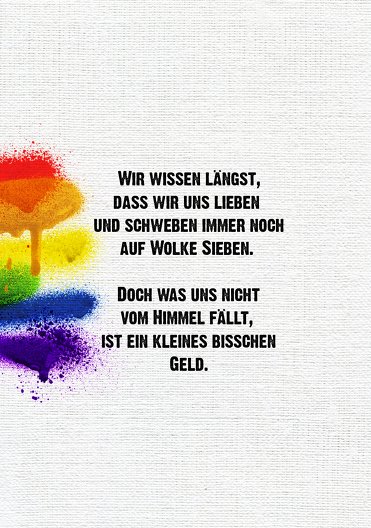 Ansicht 4 - Hochzeit Einladung Regenbogenliebe