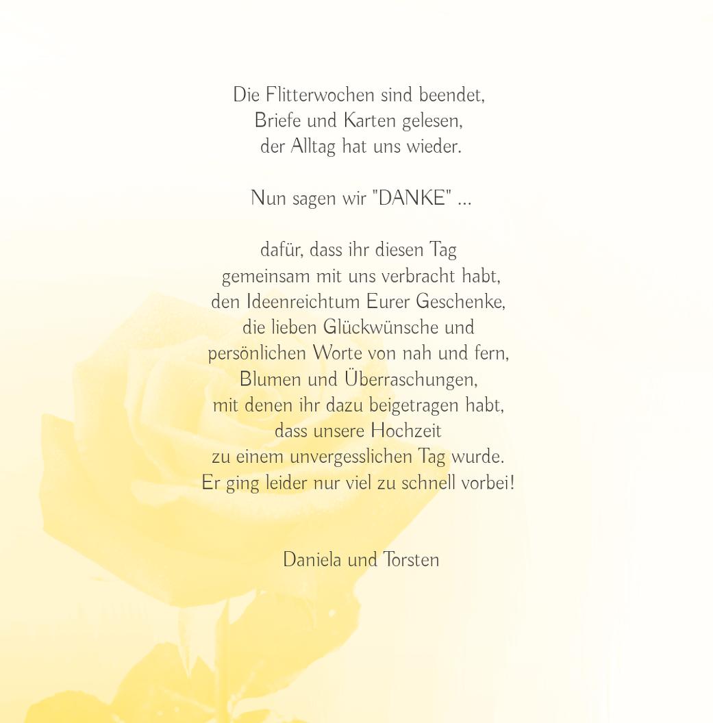 Hochzeit Danke Rose Selbst Gestalten