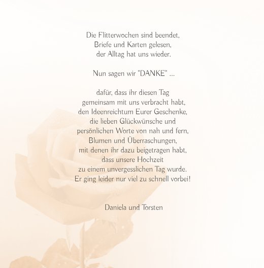 Ansicht 4 - Hochzeit Danke Rose