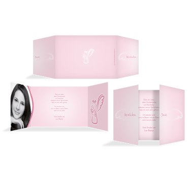 Konfirmation Danke Angle Wings