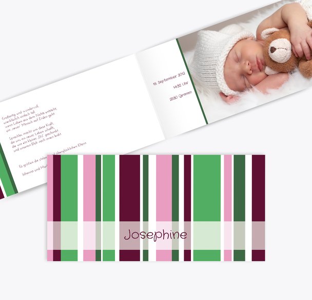 Babykarte Zweifarbklang