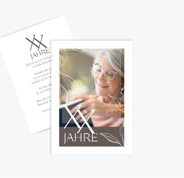 Geburtstagseinladung Sanfte Blumen