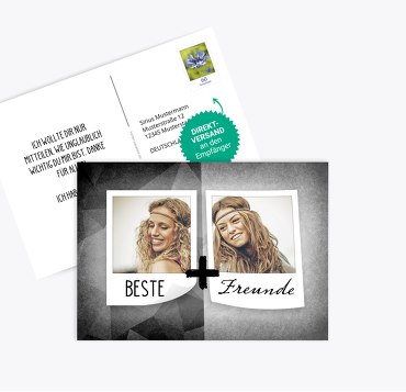 Fotospruchkarte Beste Freunde