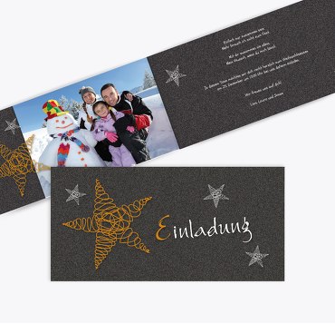 Foto Einladung curly star