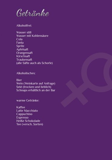 Ansicht 4 - Menükarte Im Zeichen der Liebe - Frauen