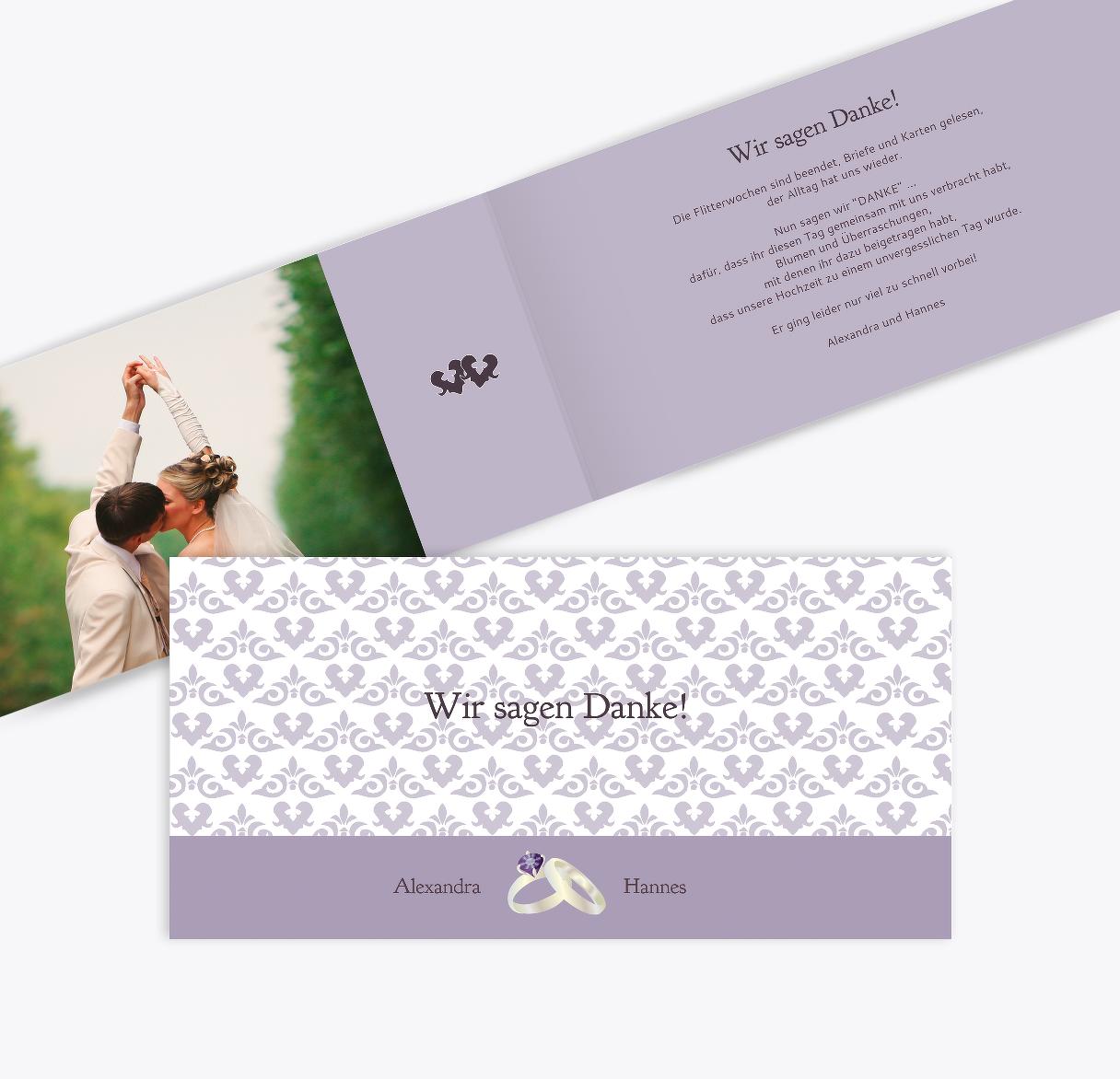 Hochzeit Danke Ornament Mit Herz Selbst Gestalten