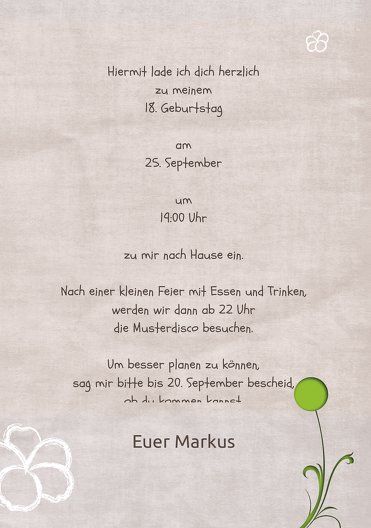 Ansicht 5 - Geburtstagskarte Fantasyflower 18