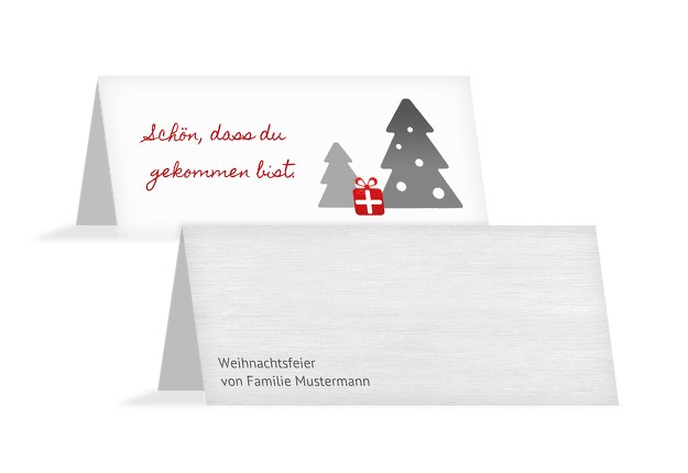 50 Stück Weihnachten Tisch-Aufsteller Gastro-Bedarf weihnachtlich RENTIER rot weiß braune Tischkarten Namens-Schilder Sitzkarten Platzkarten zum Hinstellen als Dekoration für Angebote Weihnachtsfeier Tischdeko