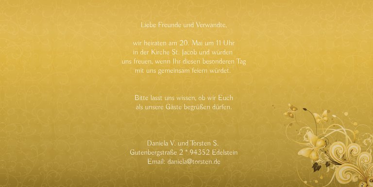 Ansicht 5 - Hochzeit Einladung Din Liebeswunder