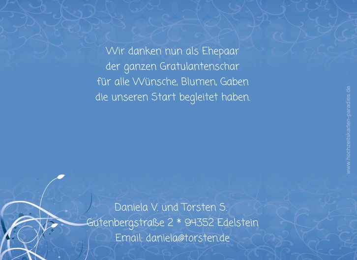 Ansicht 2 - Hochzeit Danke butterfly