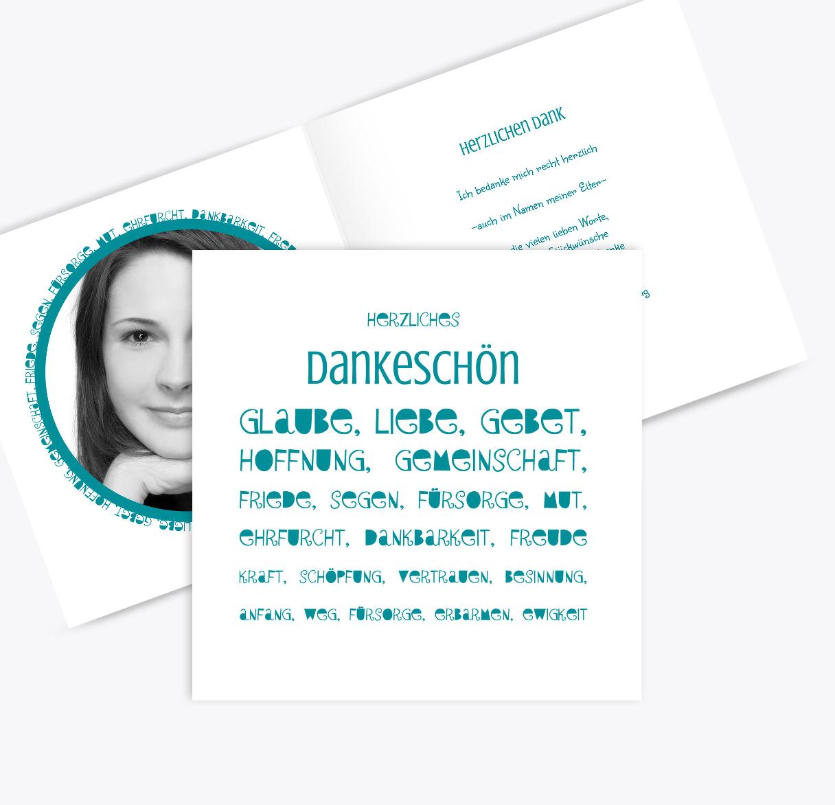 Kommunion Danke Spruchkreis selbst gestalten!