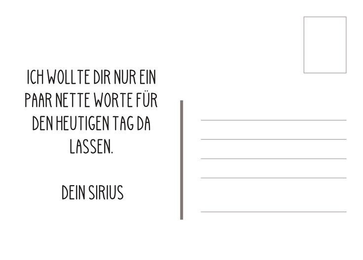 Ansicht 3 - Spruchkarte Tag